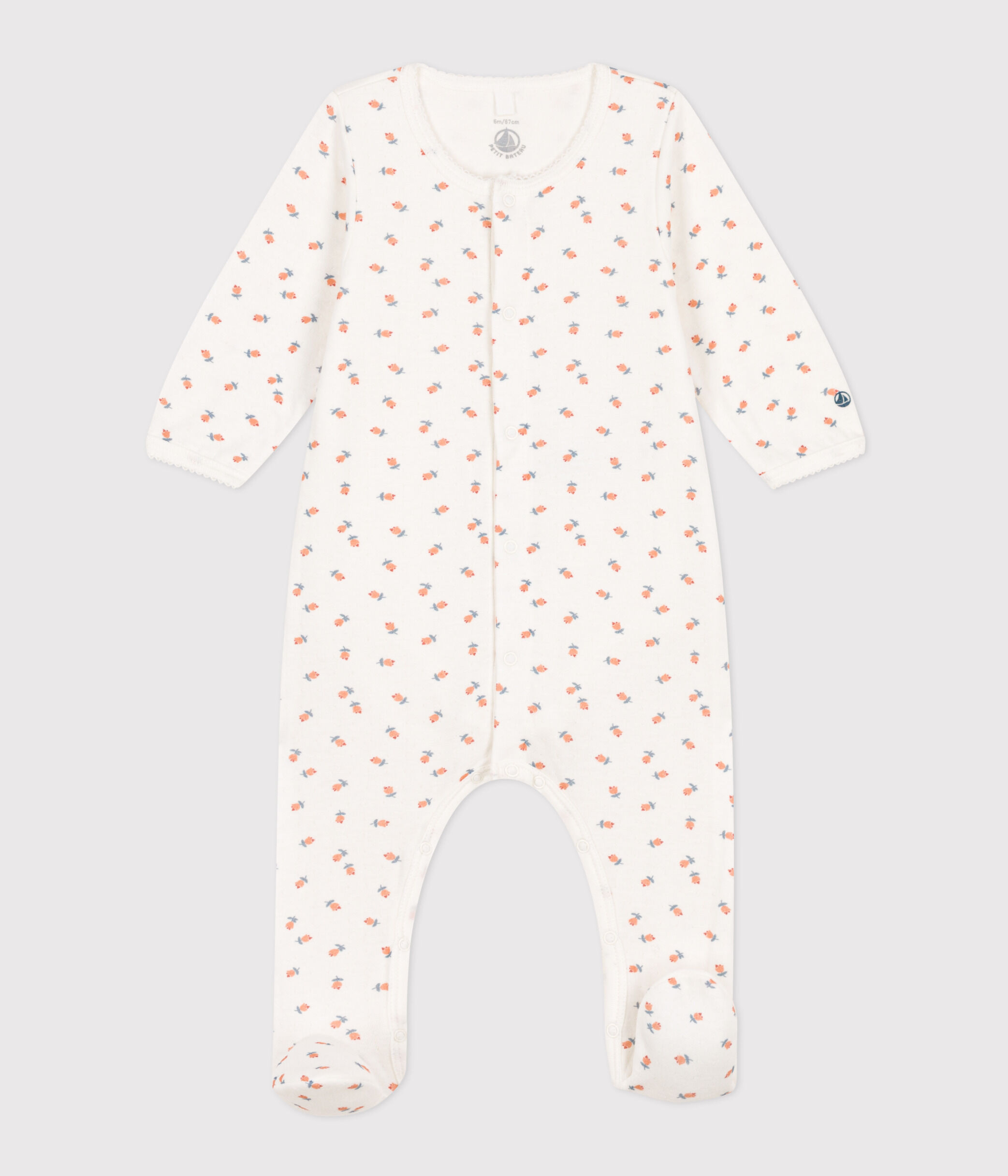 Pyjama Bébé Petit Bateau En Velours Imprimé – Ouverture Boutons-pression | Confortable Et Chaud | Mixte