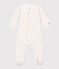Bodyjama fleurs en tubique blanc MARSHMALLOW/blanc MULTICO