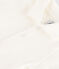 Body manches courtes bébé col polo en coton blanc MARSHMALLOW