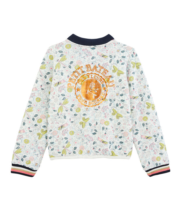 Cardigan enfant fille blanc/multicouleur
