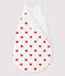 Gigoteuse bébé en coton à cœurs TOG 2 blanc MARSHMALLOW/rouge TERKUIT
