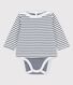 Body marinière en coton bio bébé
