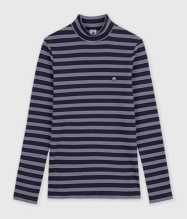 Sous-pull femme en coton à rayures