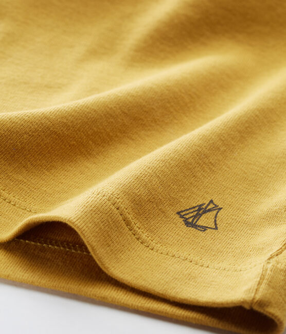 Sous pull enfant mixte uni jaune INCA