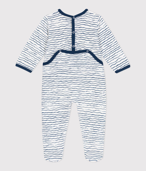 Dors bien en velours bébé blanc ECUME/ INCOGNITO
