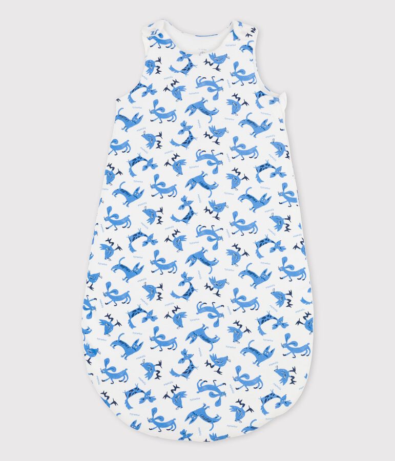 Gigoteuse b&eacute;b&eacute; imprim&eacute; en coton blanc MARSHMALLOW/blanc MULTICO