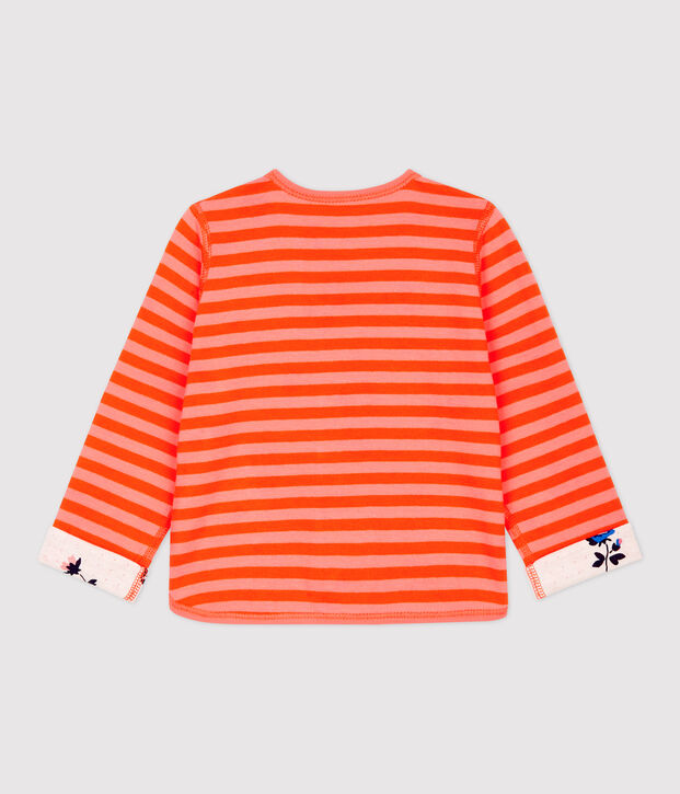 Cardigan r&eacute;versible  b&eacute;b&eacute;. orange/orange