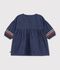 Robe b&eacute;b&eacute; en denim manches longues bleu