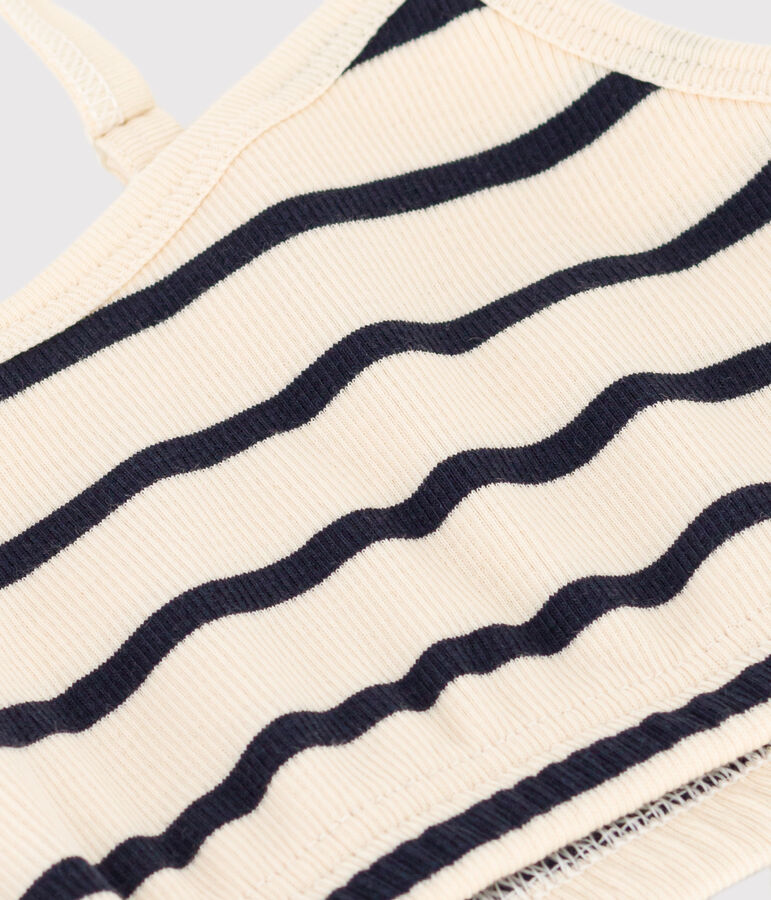 Soutien-gorge Brassi&egrave;re sans armatures Femme &eacute;cru/bleu