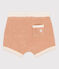 Short bébé en bouclette éponge beige VINTAGE