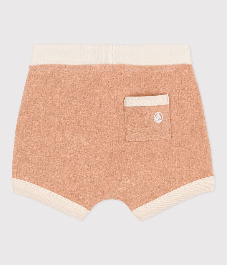 Short b&eacute;b&eacute; en bouclette &eacute;ponge beige VINTAGE