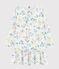 Chemise de nuit fleurs printanières petite fille en coton blanc MARSHMALLOW/blanc MULTICO