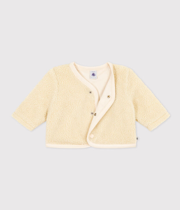 Veste en sherpa b&eacute;b&eacute; &eacute;cru