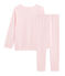 Pyjama petite fille en bouclette éponge grattée extra chaude rose MINOIS