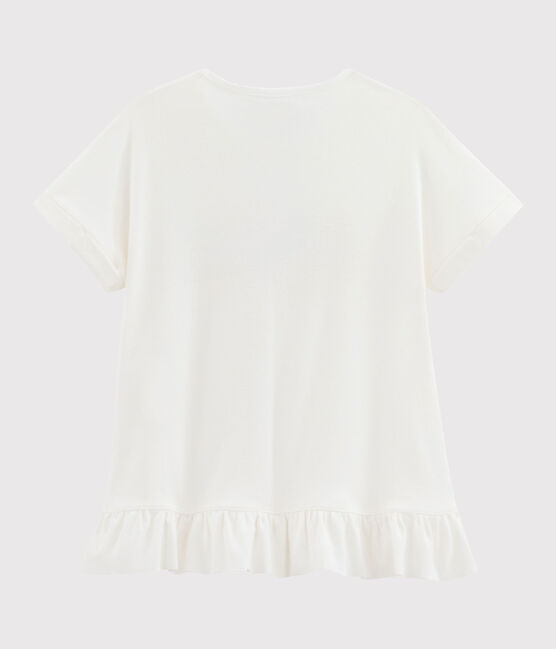 Tee-shirt enfant fille blanc MARSHMALLOW