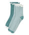 Lot de 2 paires de chaussettes femme vert BRUT