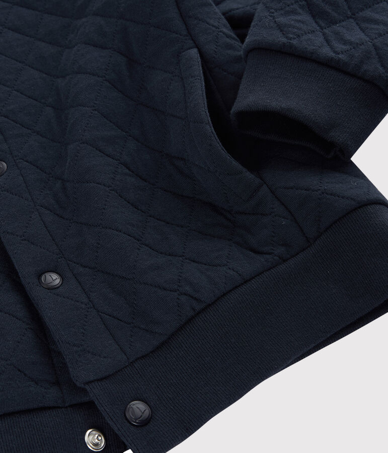 Cardigan esprit teddy en tubique enfant gar&ccedil;on bleu