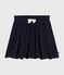 Jupe en bouclette velours enfant fille bleu SMOKING