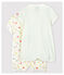 Lot de 2 combicourt bébé fille en coton biologique variante 1