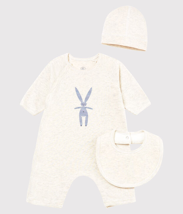 Coffret cadeau 3 pi&egrave;ces b&eacute;b&eacute; mixte multicouleur