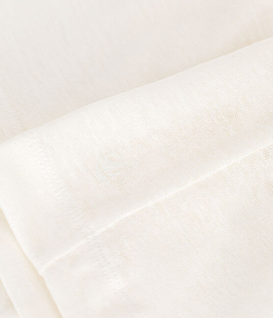 Tee-shirt en lin femme blanc ECUME