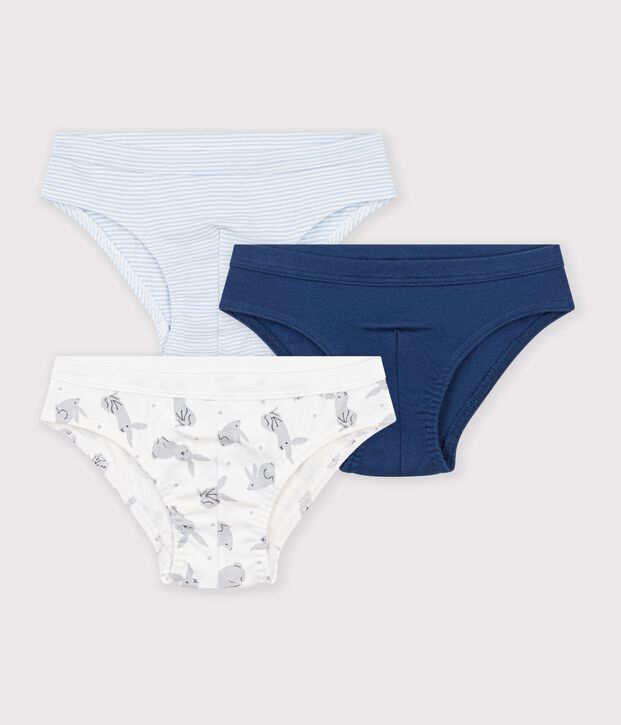 Lot de 3 slips en coton multicouleur