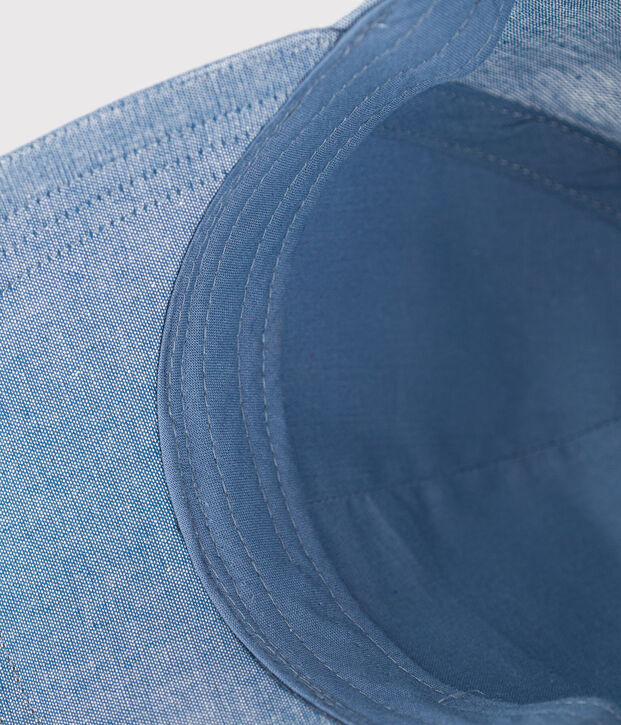 Casquette en denim bleu ciel enfant bleu