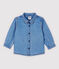 Chemise manches longues en denim léger bébé garçon bleu DENIM CLAIR