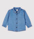 Chemise manches longues en denim léger bébé garçon