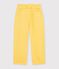 Pantalon enfant en coton jaune