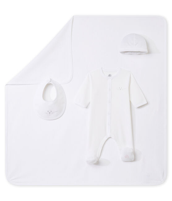 Coffret cadeau bébé mixte en côte 1x1 variante 1