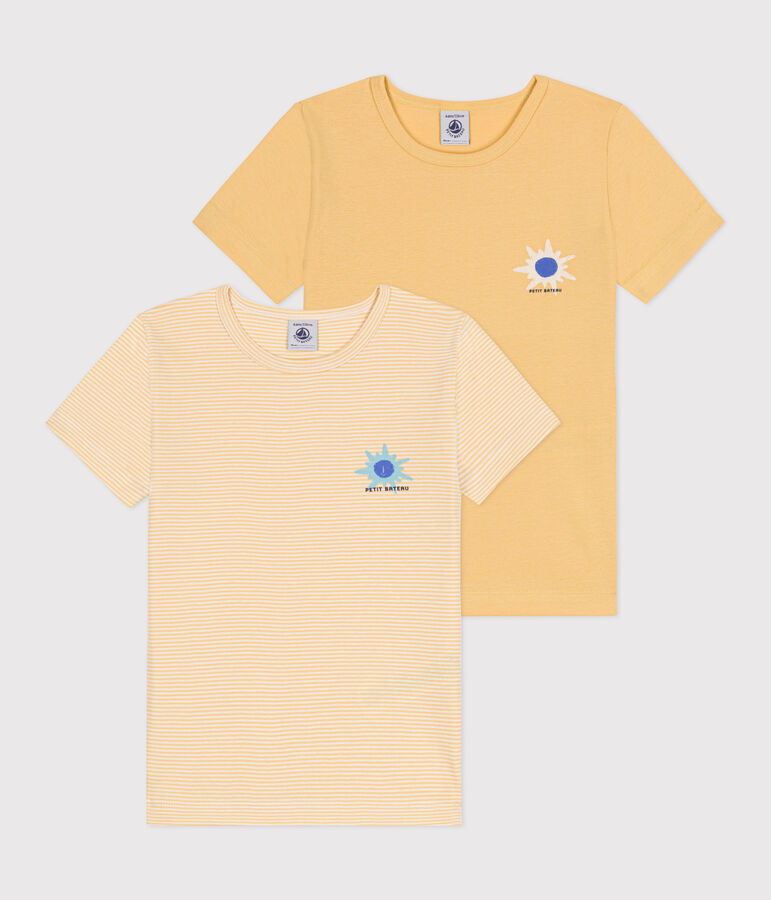 Lot de 2 tee-shirts enfant en coton manches courtes variante 1