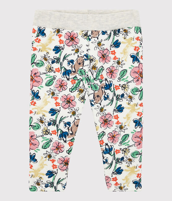Pantalon matelassé bébé. blanc MARSHMALLOW/blanc MULTICO