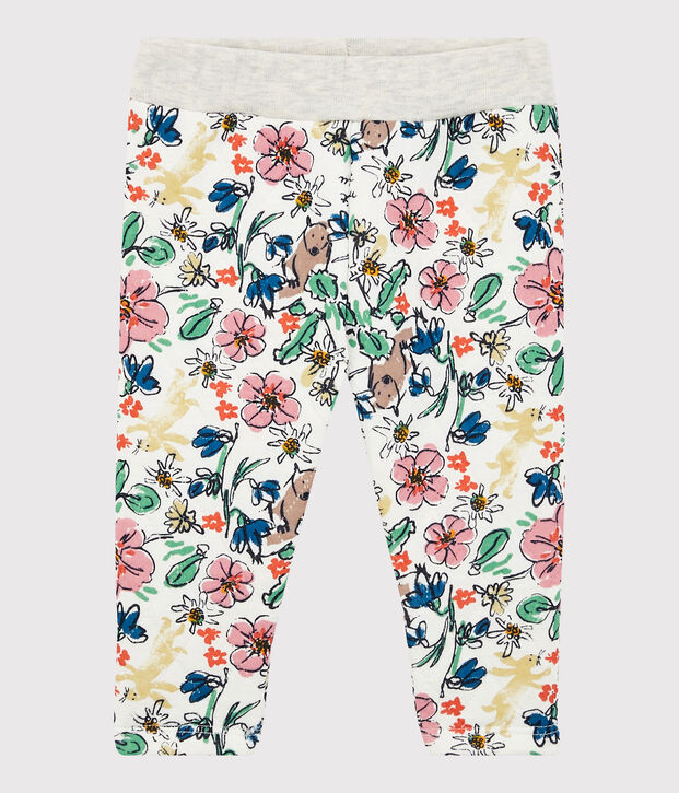 Pantalon matelass&eacute; b&eacute;b&eacute;. blanc/multicouleur