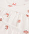 Pyjacourt crabes petite fille en coton blanc MARSHMALLOW/blanc MULTICO