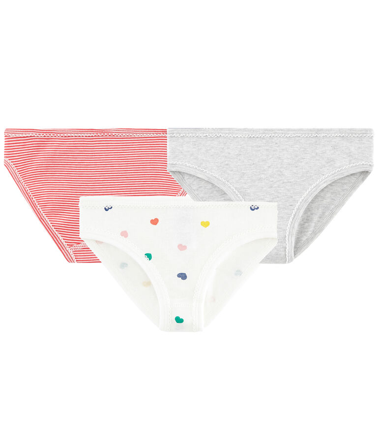 Trio de culottes petite fille multicouleur