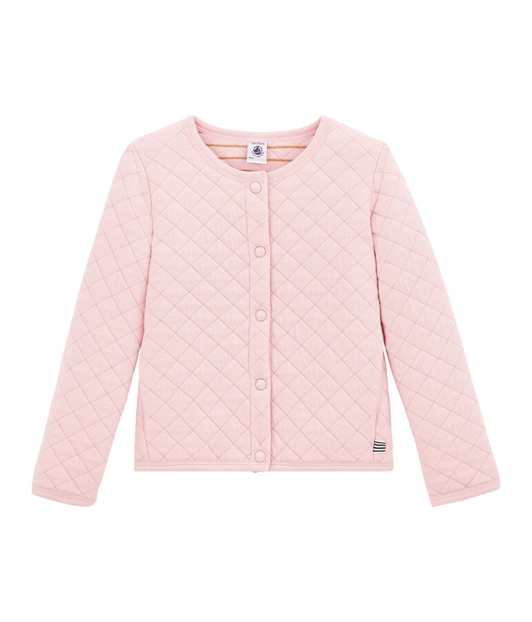 Cardigan enfant fille rose/jaune