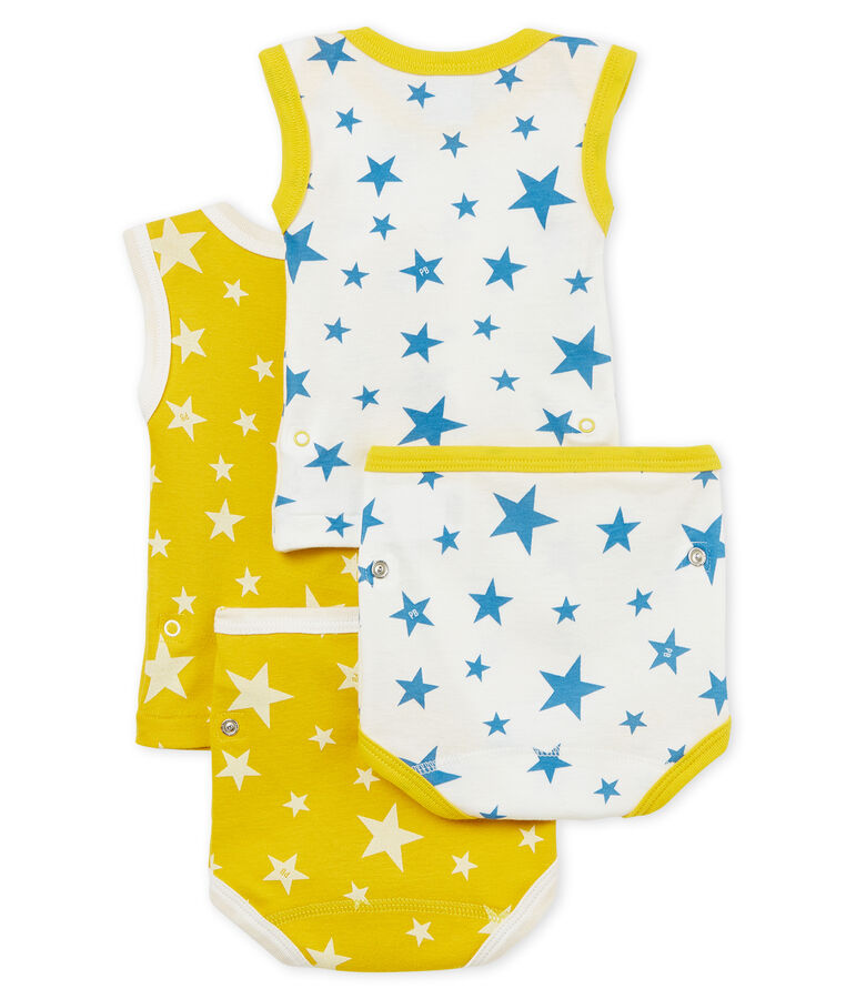 Duo de bodies-culottes 2 en 1 b&eacute;b&eacute; gar&ccedil;on multicouleur
