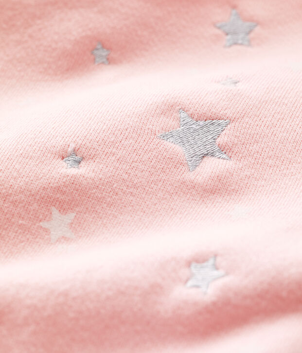 Sweat en molleton b&eacute;b&eacute;. rose