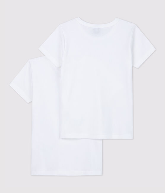 Lots de 2 tee-shirts manches courtes blancs petit garçon variante 1