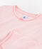 Lot de 2 pyjamas petite fille en côte variante 1