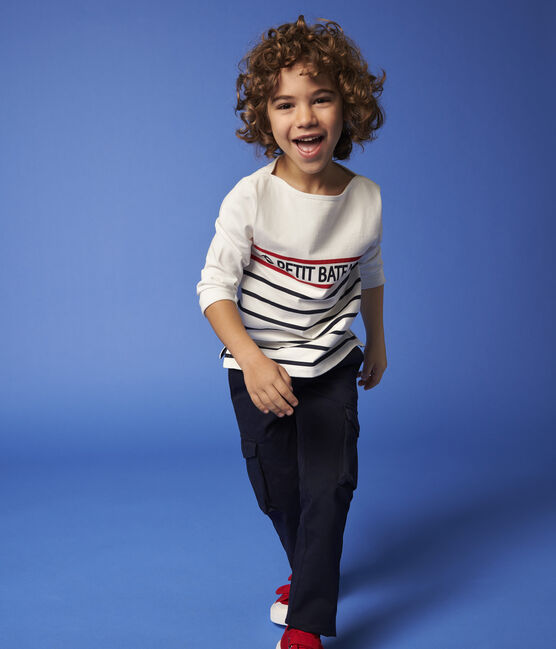 Tee-shirt en jersey enfant fille - garçon blanc MARSHMALLOW