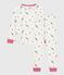 Pyjama enfant en coton imprimé Paris blanc MARSHMALLOW/blanc MULTICO