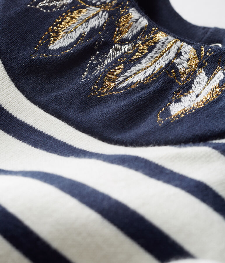 Marini&egrave;re b&eacute;b&eacute; fille revisit&eacute;e blanc/bleu