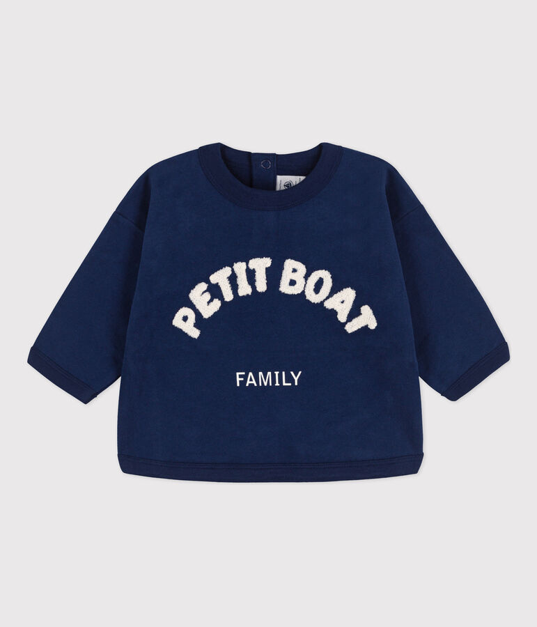Sweatshirt b&eacute;b&eacute; en coton bleu MEDIEVAL