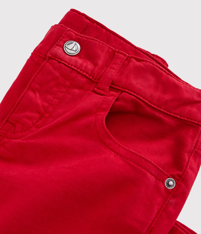 Pantalon enfant gar&ccedil;on rouge