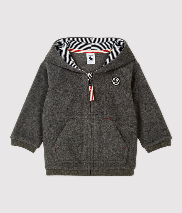 Sweatshirt en polaire b&eacute;b&eacute; gris