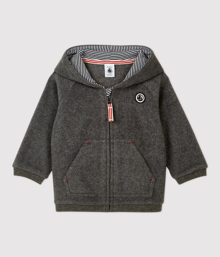Sweatshirt en polaire b&eacute;b&eacute; gris