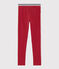 Jegging en coton élasthanne enfant fille rouge TERKUIT