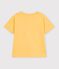 Tee-shirt enfant manches courtes imprim&eacute; jaune